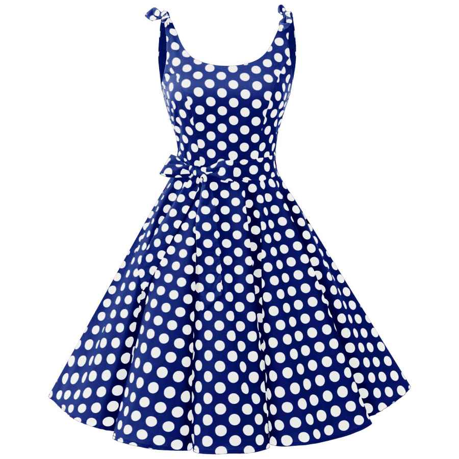 Casual Dresses - Bbonlinedress 1950'S Bowknot Vintage Retro Polka Dot  Rockabilly Swing Dress