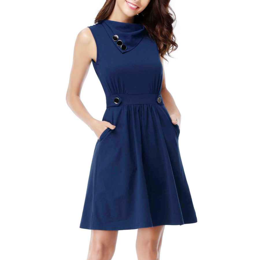 cowl neck summer dress