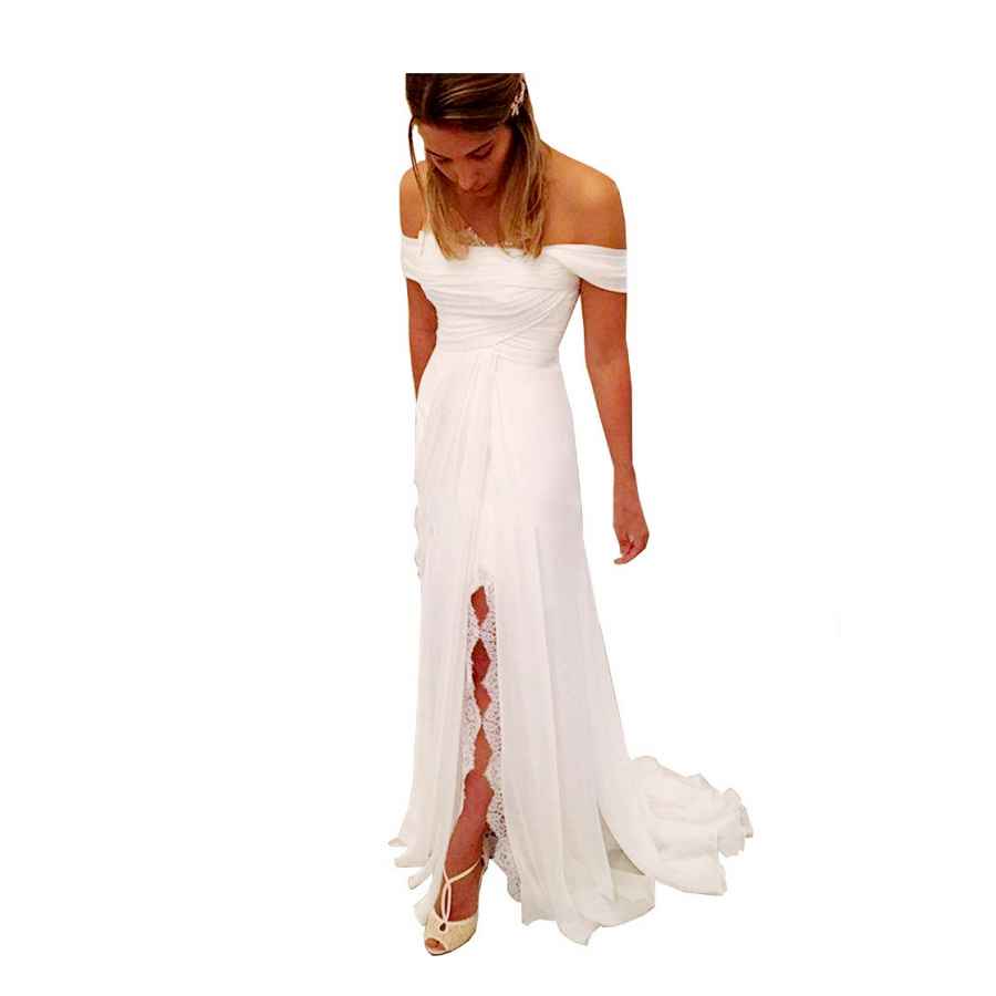 womens beach wedding dresses