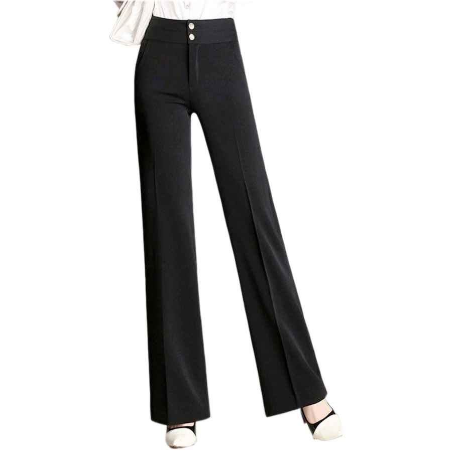 high waisted double button pants